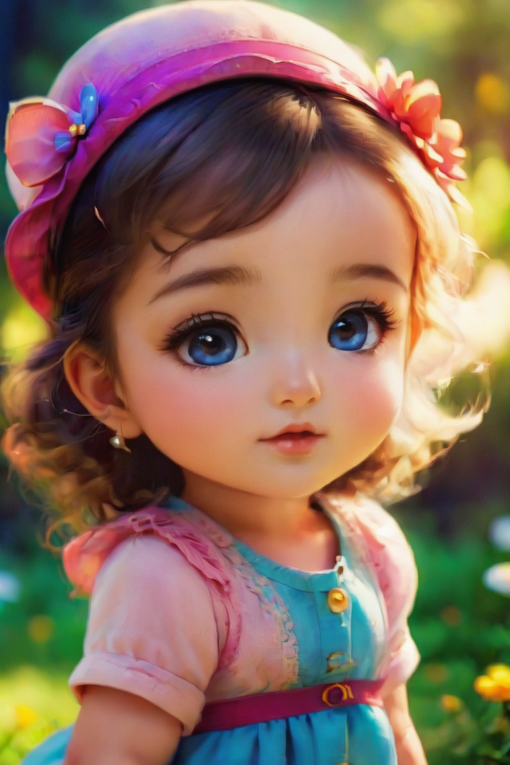 Cute girl ultra hd  cartoon looks