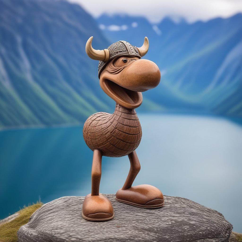 photo of clmnt, standing, fjord background, depth of field, clmnt as a viking,<lora:659095807385103906:1.0>