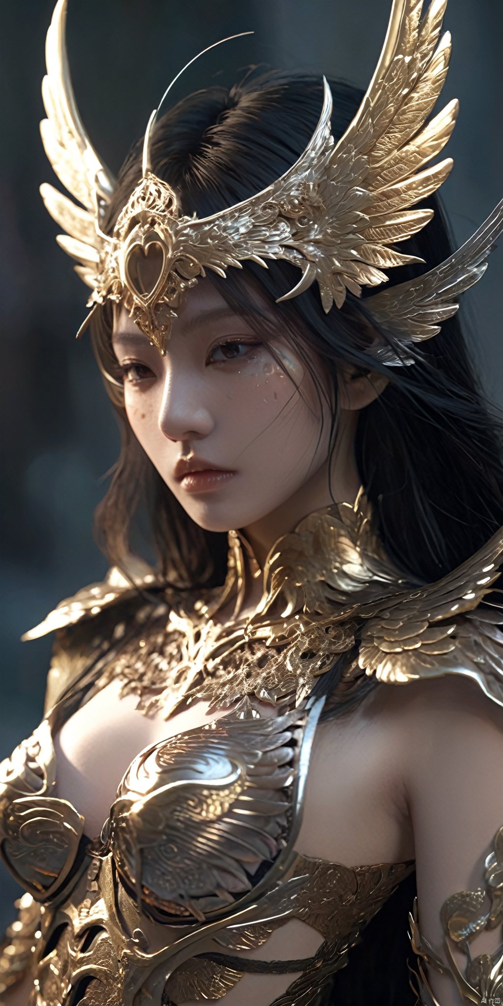  (,emitting a sense of arrogance:0.83),insanely detailed,a lot of details,a female [,banshee|,TROLL] girl ,composed of {0Objects},demon wings,ornate armor,decorated with gorgeous patterns and beautiful tattoo,subtle shadows,iridescent gold,cinematic light,sharp focus,[,short dress|,sheath dress |,Hip wrap skirt],detailed beautiful heart-shaped face,ultra detailed,fine details,extremely detailed,surrealism detail,[k-pop]