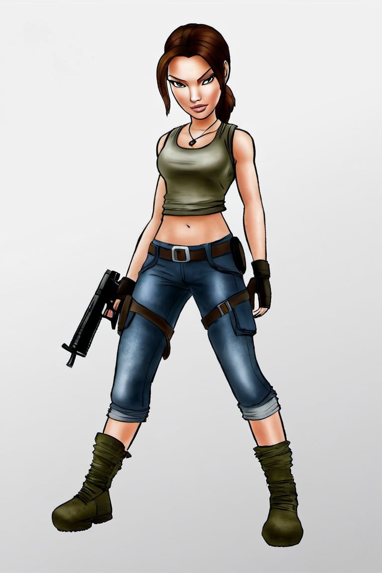 dr24jab, lara croft, simple background