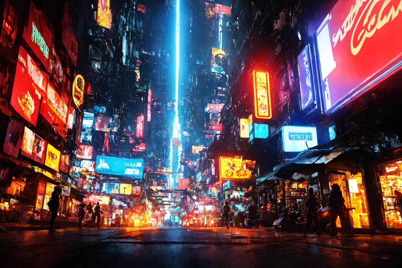 (masterpiece:1.2),best quality,high resolution,unity 8k wallpaper,(illustration:1),sci-fi style,City,Spaceship,Huge city,Night,Neon Light,Cyberpunk,