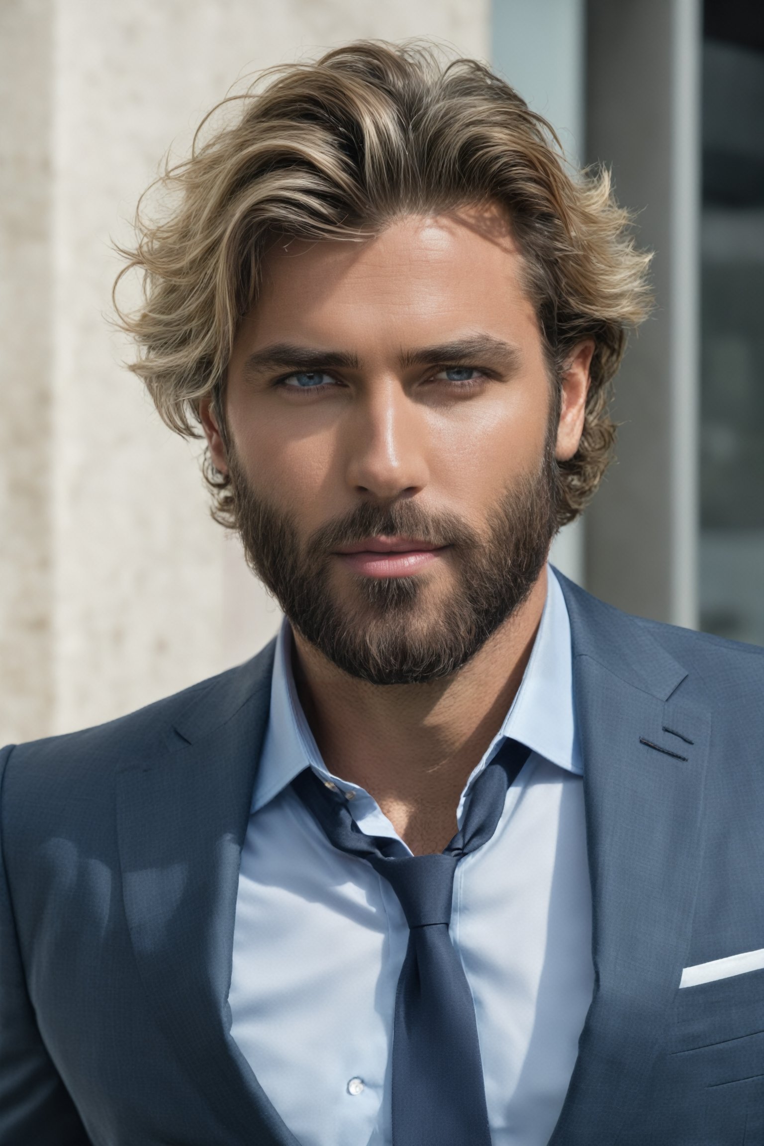 (RAW photo:1.2),  a man wearing a business suit,  beard stubble,  disheveled,  hungover,  tired,  dirty clothes,  candid shot,  best quality,  8k,  uhd,  photorealistic,<lora:EMS-262558-EMS:1.000000>