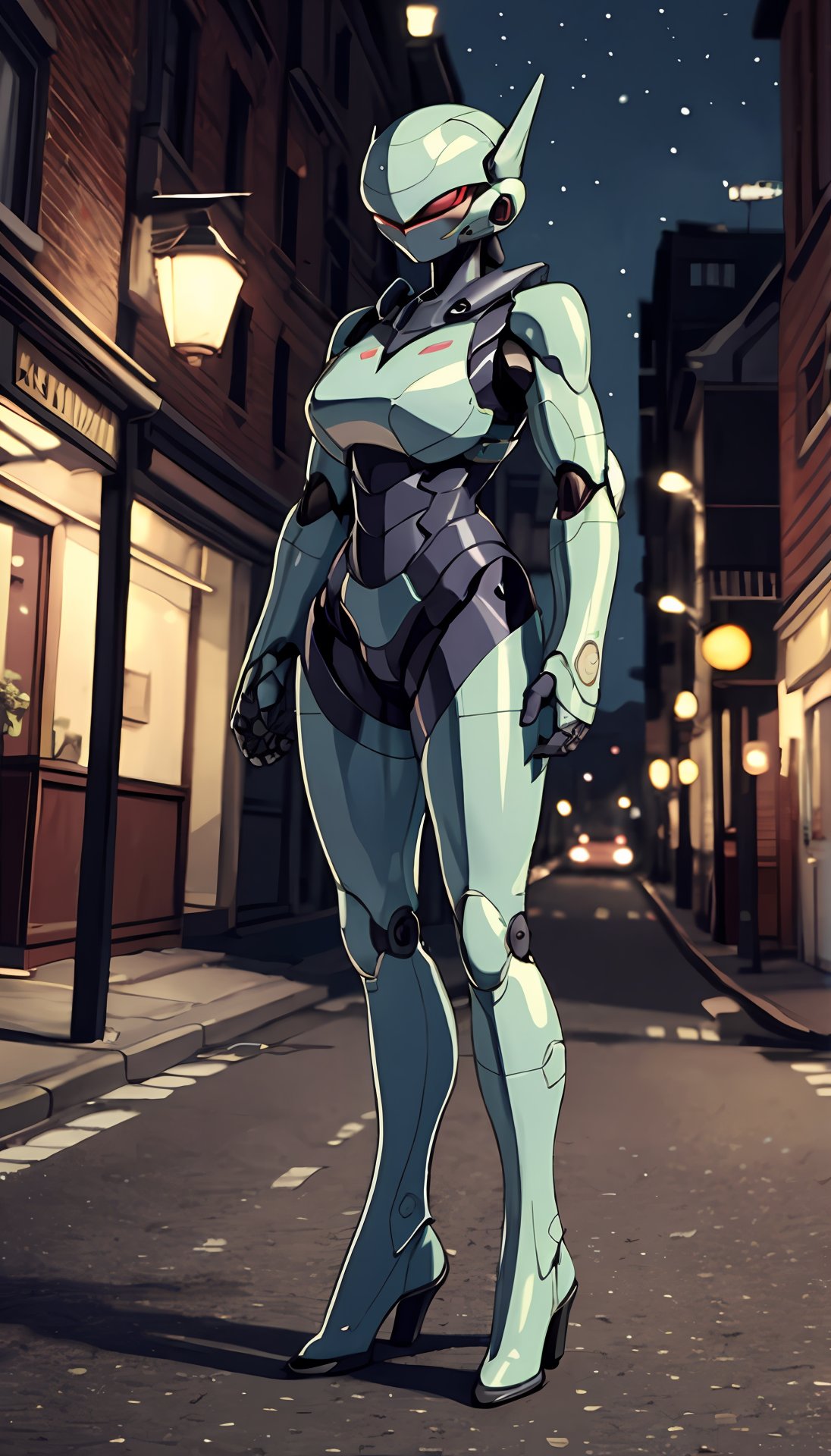 (best quality, masterpiece:1.2),ultra detailed,(photo realistic:1.4),solo,cute girl,hard_suit,night city