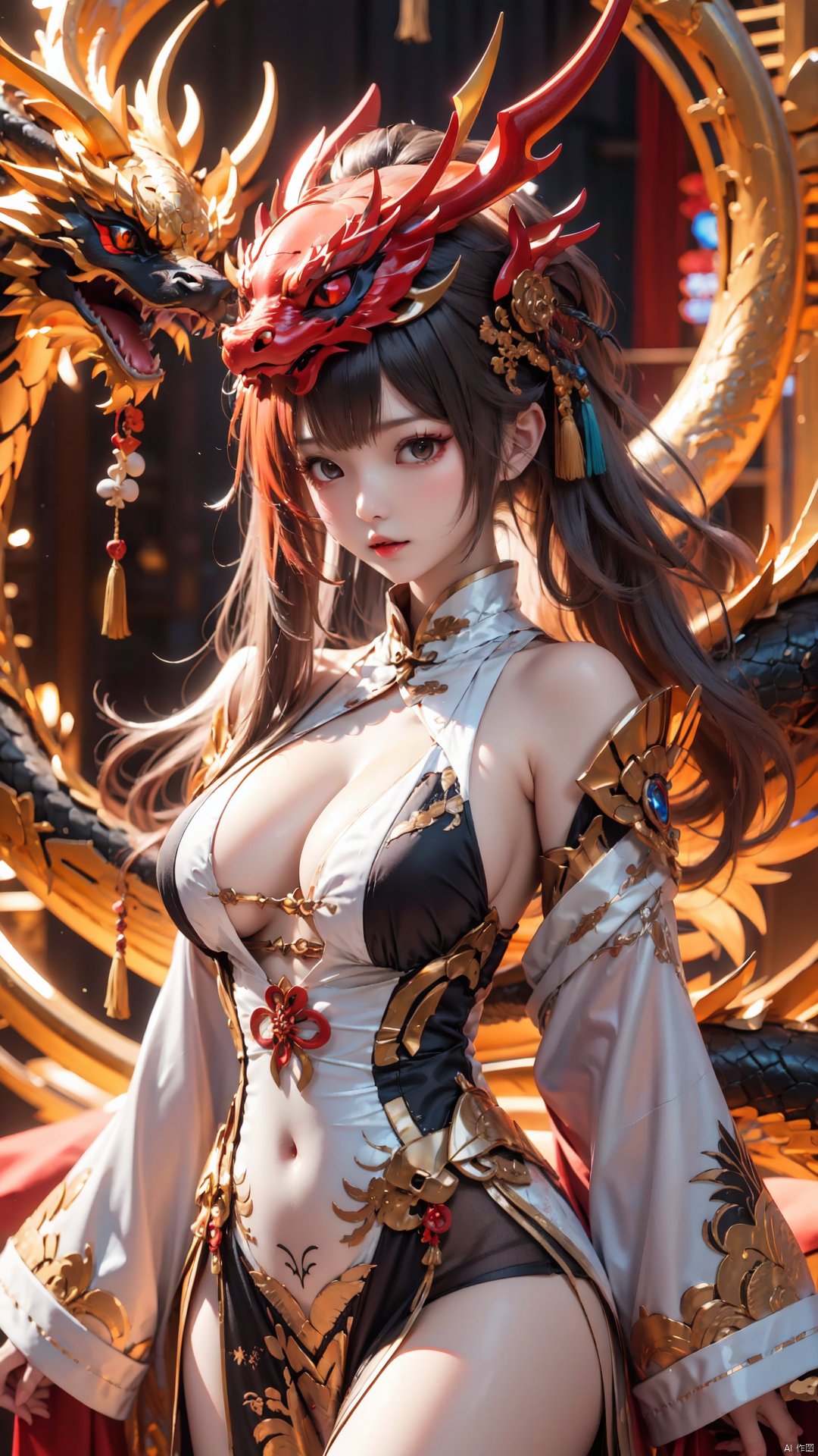  ((black Dragon Maiden)),beauty,xihua, xihua, chinese clothes