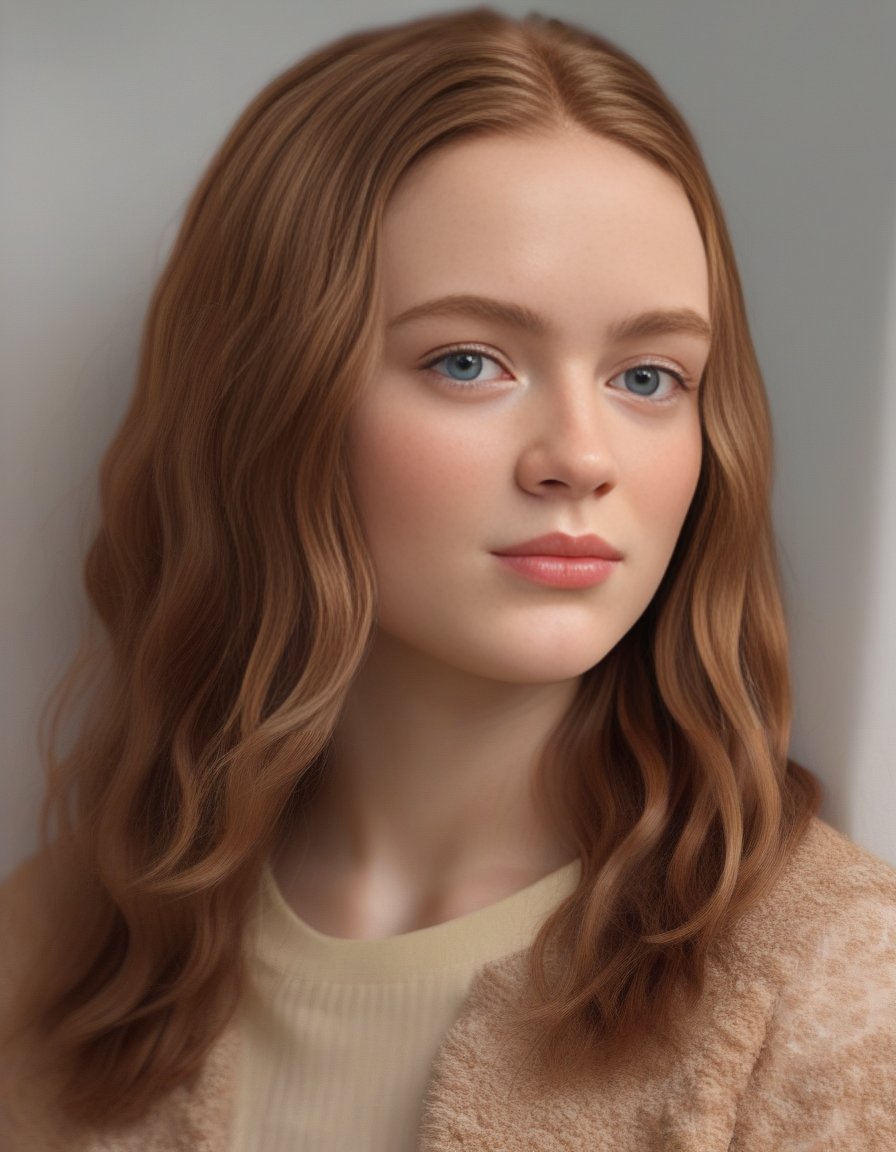 SadieSink,<lora:SadieSinkSDXL:1> beautiful, 1/2 body, open mouth:0. 4, teeth, (ultra sharp:1. 2), 8k, unreal engine, modelling, best quality, highres, (realistic face:1. 2), (hyperrealistic:1. 2), perfect eyes, (realistic skin:1. 2), photorealistic rendering, cinematic lighting, (((perfect hands))), (extremely detailed background), ((dynamic background)), ((brown blonde gradient straight hair)), ((perma straight hair style)), (((short hair))), beautiful detailed girl, detailed fingers, beautiful detailed nose, light on face, look at viewer, cute, young, realistic face, realistic body, beautiful detailed thigh, tall