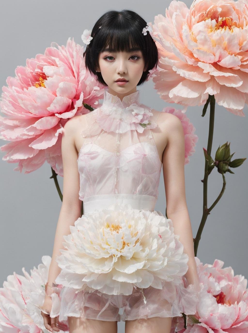 masterpiece,best quality,1girl,(full body:0.5),peony flower,simple background,eye makeup,<lora:eastfantasy_v014:0.8>,eastttt2,