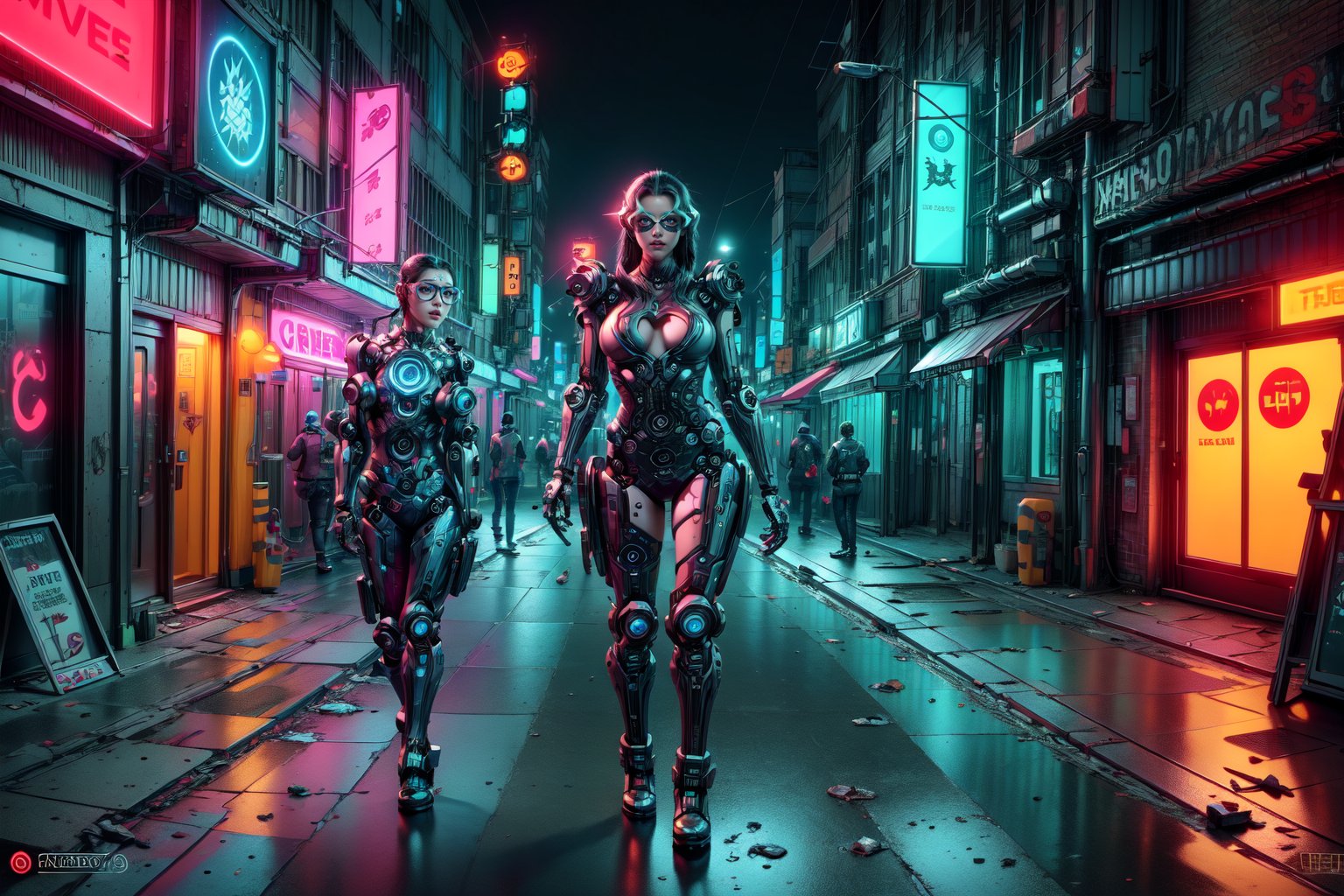Cyberpunk style props, Step into the gritty streets of a cyberpunk metropolis with these visually descriptive and detailed props. From augmented reality glasses to robotic limbs, these stylistic renderings will bring your futuristic vision to life.
