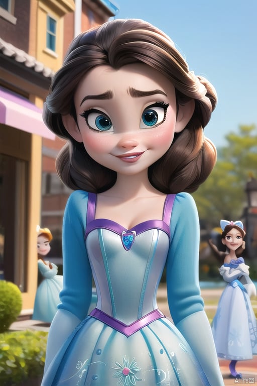 disney, 1girl, looking_at_viewer, masterpiece,  high high quality, street,<lora:EMS-266881-EMS:1.000000>