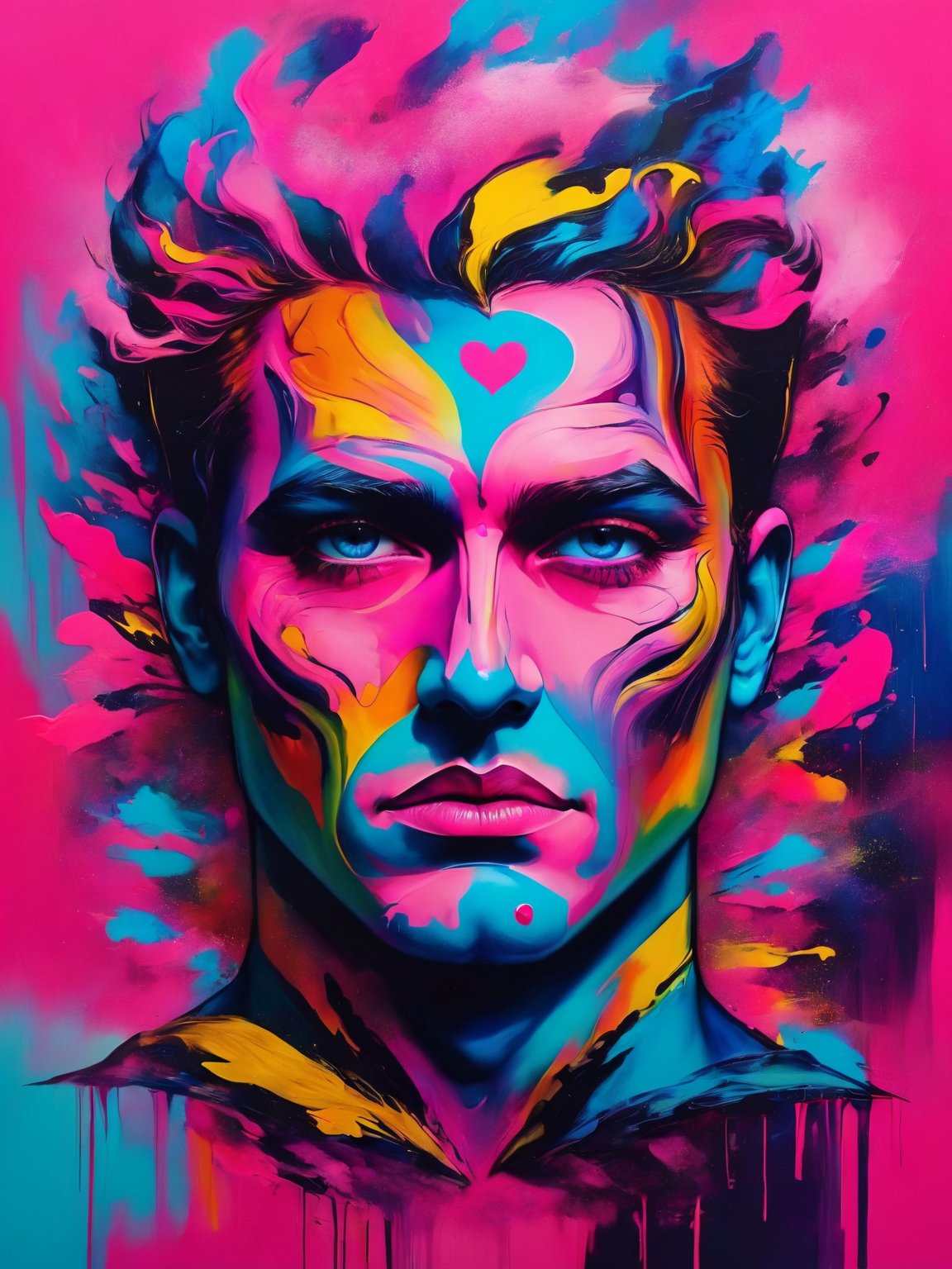 (best quality, 4k, 8k, highres, masterpiece:1.2), ultra-detailed, psychology, manipulation, dark, pink, colorful, powerful, contrasting, emotive, expressive, stylized, realistic, high contrast, dramatic lighting, surreal elements, layered textures, abstract background, vibrant tones, love symbol, man's face obscured, complex emotions, hidden motives, vivid colors, transformative, subconscious desires, deep symbolism, human psyche analyzed, intense gaze, sinister aura, surrealistic atmosphere, figurative art, emotional manipulation, conflicting emotions, ambiguous storyline, hidden meanings, strong impact, provocative composition, intricate details, meaningful expressions, great understanding, fascinating portrayal, mesmerizing artwork, masterpiece in pink shades