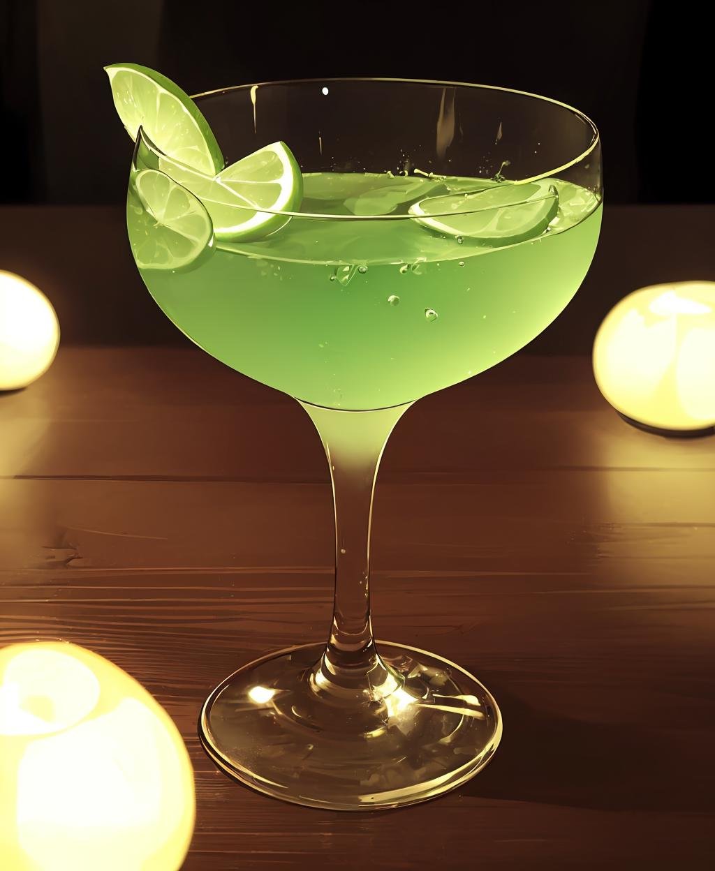 (Photo:1.3), highdetail, (green theme), ((glowing)), cup, no humans, drinking glass, reflection, glass, wine glass, still life, cocktail glass, <lora:Green-Nostalgia:1>, medium intensity lighting, (motion lines:1.3), (masterpiece, best quality, detailed:1.6), (vignette:1.6)