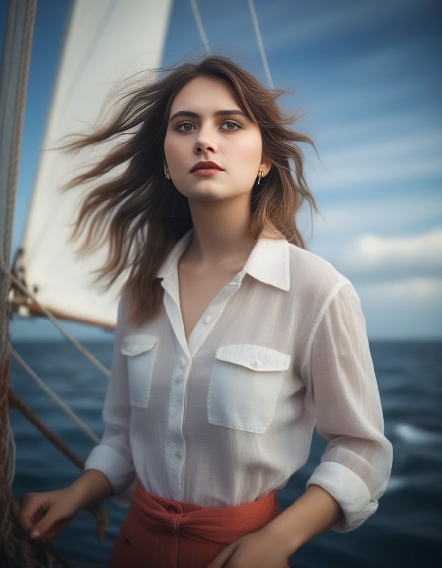 EmiliaJones,<lora:EmiliaJonesSDXL:1>,A young woman's gaze fixed on a distant horizon, lips pursed in determination, wind whipping through her hair, a lone sailboat visible on the ocean's edge. (Dream chasing, yearning for adventure, unwavering ambition)