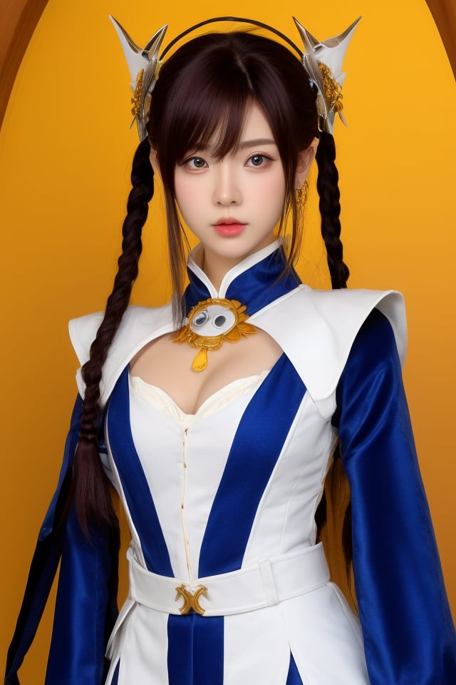 realistic,cosplay,1girl,detailed gorgeous face,delicate features,cosplay clothes,