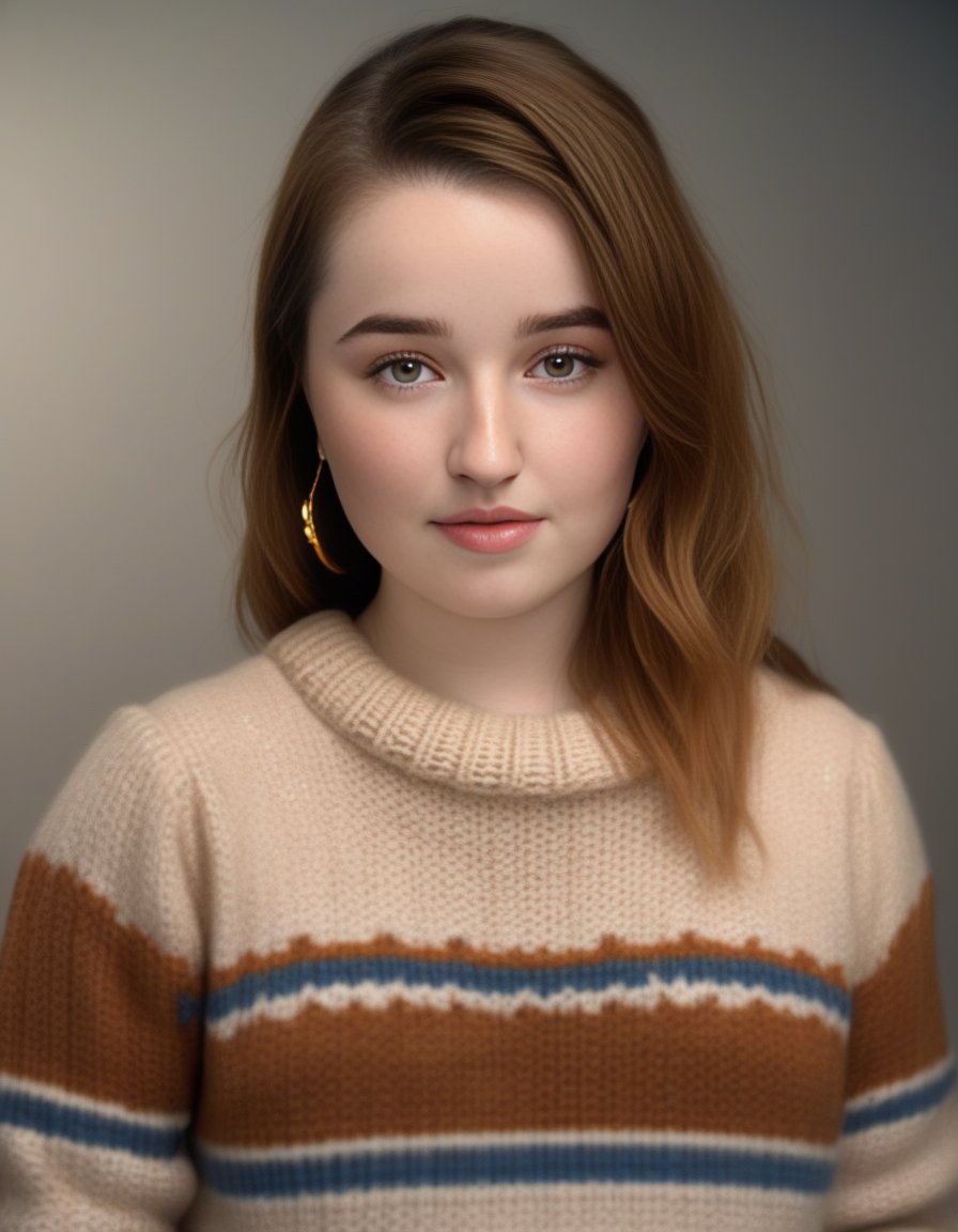 KaitlynDever,<lora:KaitlynDeverSDXL:1>,masterpiece,beautiful,extremely detailed,(ultra high res),(8k UHD best quality), (realistic, photo-realistic:1.37), depth_of,field, blurry_background, photo_inset,Dramatic lighting,reference_inset,photo_background,brown_eyes,photorealistic,looking_at_viewer,1girl,shiny skin,detailed skin,(((sweater)))