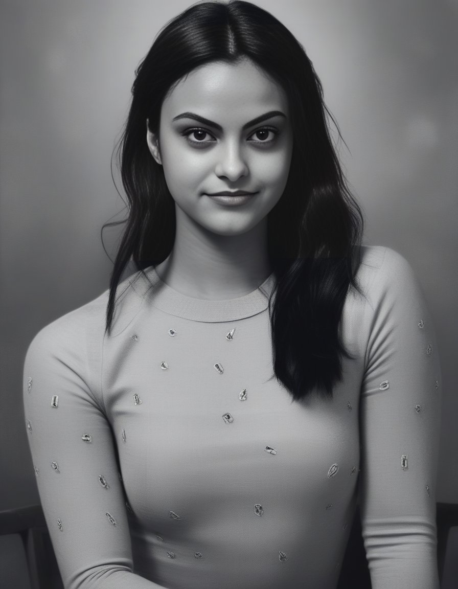 CamilaMendes,<lora:CamilaMendesSDXL:1>,Realistic,(greyscale, traditional media, sketch), portrait, 1girl, cover - perfect tone, style of drawing graphics, (Ingres Jean Auguste Dominique), artistic photography 8k, photorealistic concept art, bokeh, soft natural surround, cinematic perfect light, Monochrome style