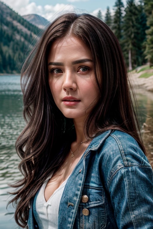 Girl,epic portrait,[[soft cinematic light,adobe lightroom,photolab,hdr,intricate,highly detailed,]],depth of field,epic realistic,bul4n,8k,sony aCR7 camera,detailed face,detailed body,lake,dilraba,yoona,Salshabilla,frey4,nit4