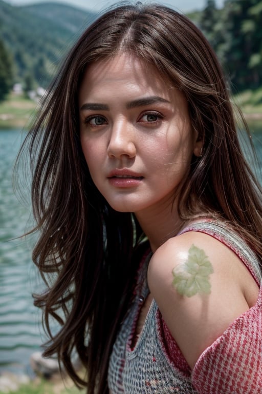 Girl,epic portrait,[[soft cinematic light,adobe lightroom,photolab,hdr,intricate,highly detailed,]],depth of field,epic realistic,bul4n,8k,sony aCR7 camera,detailed face,detailed body,lake,dilraba,yoona,Salshabilla,frey4,nit4