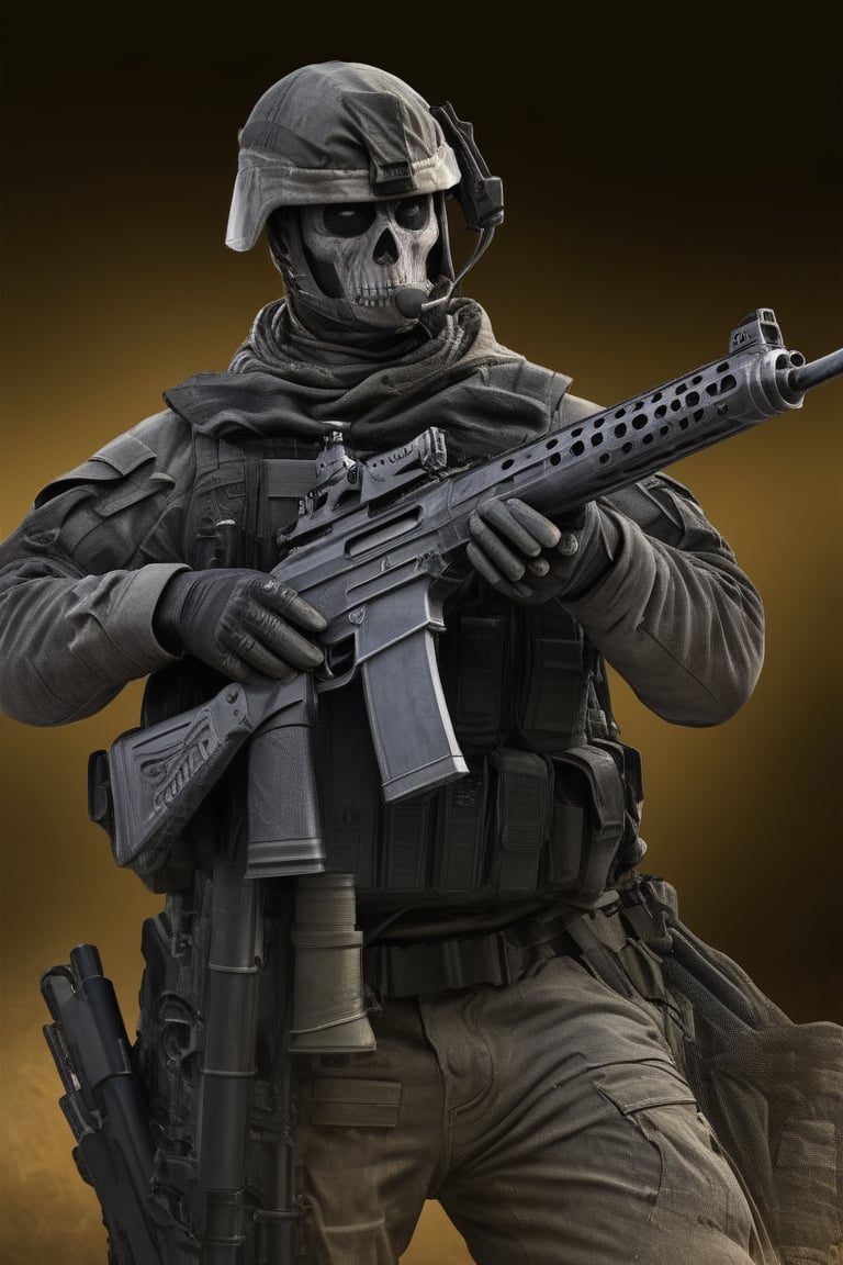 Black ops 2,mw3,bo2, a marine in a ghilie suite holda CheyTac M200,Leonardo, monochrome, extremely detailed, extremely realistic, ,LegendDarkFantasy,<lora:659095807385103906:1.0>