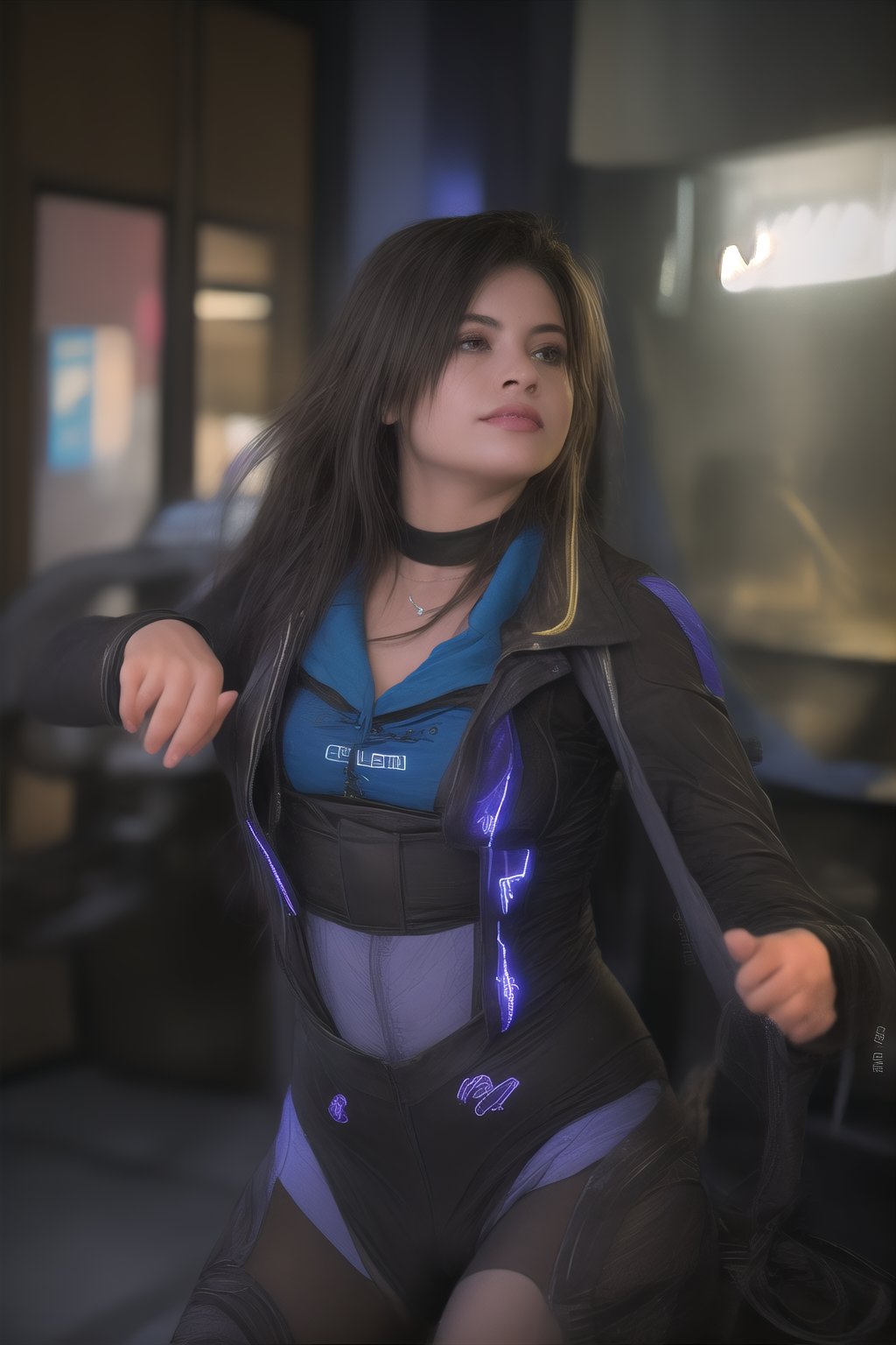 (best quality, 4k, 8k, highres, masterpiece:1.2), ultra-detailed, physically-based rendering, professional, neon led light, vivid colors, bokeh, cyborg girl, made only glass, neon cables, gears, transparent body, mechanical details, glowing eyes, reflective surface, subtle reflections, ethereal, luminous, metallic highlights, sci-fi, futuristic, neon lights, blue and purple color palette, dynamic lighting,Mallugirl,Mecha body,,CyberpunkWorld,27 year old girl,bul4n,n4git4,tsumuri,kokoroaoshima,Fuj1,vanessh4,gheayoubi,Billie Eilish ,cislan,25 year old girl ,Mallu 