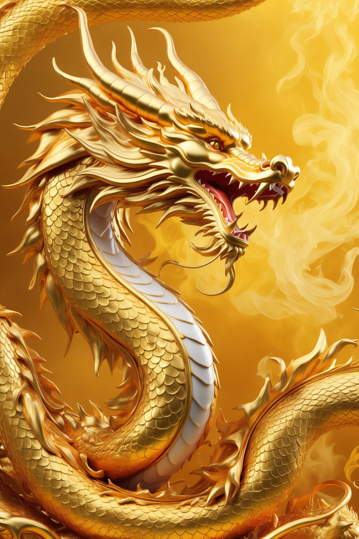 A smooth Chinese golden dragon,  flaming dragon snake,  dragon oil painting,  Chinese dragon,  perfect smooth body lines,  golden dragon,  flaming dragon,  majestic Chinese dragon,  phoenix dragon,  Chinese dragon concept art,  dragon art,  dragon god,  dragon on a yellow background,  ultra high definition,  realistic,  rich in detail,  perfect UHD image quality,  neon colors,  ultra fine edges,  incredible,  perfect golden ratio compositions,  magical fine technological lines,  cinematic,  high definition,  fine light and shadow,  high detail,  3D rendering,<lora:EMS-24184-EMS:1.400000>,<lora:EMS-22494-EMS:1.500000>,<lora:EMS-20443-EMS:1.600000>