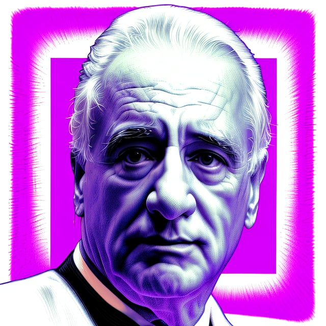 highly detailed, ultra sharp, crosshatch shaded illustration of Robert De Niro, partially shaded face, Wash DC in background, partially colored, monochrome, spot color, purple theme, 8K masterpiece,  crosshatch, XTCH,<lora:659111690174031528:1.0>