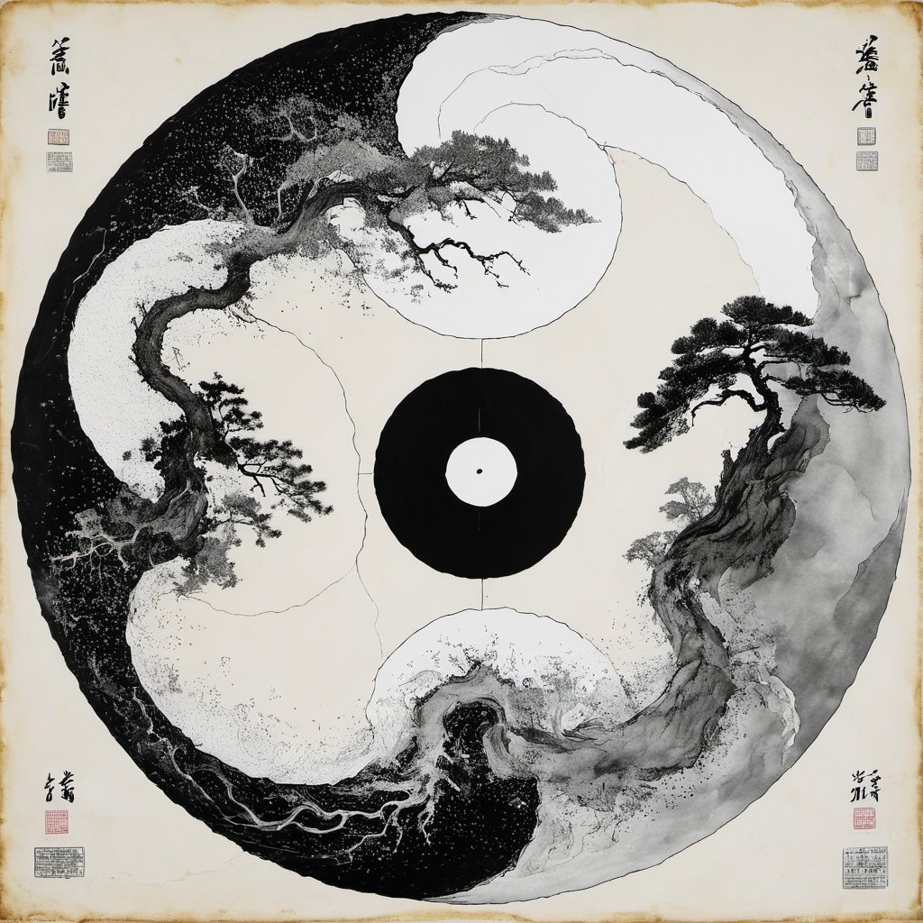 Tai Chi diagram,Yin and Yang diagram