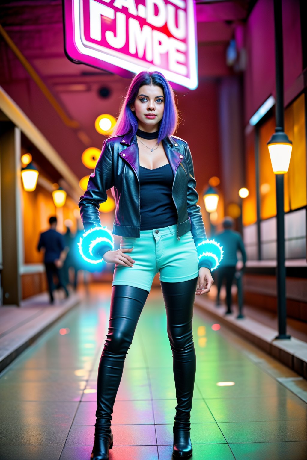 (best quality, 4k, 8k, highres, masterpiece:1.2), ultra-detailed, physically-based rendering, professional, neon led light, vivid colors, bokeh, cyborg girl, made only glass, neon cables, gears, transparent body, mechanical details, glowing eyes, reflective surface, subtle reflections, ethereal, luminous, metallic highlights, sci-fi, futuristic, neon lights, blue and purple color palette, dynamic lighting,Mallugirl,Mecha body,,CyberpunkWorld,27 year old girl,bul4n,n4git4,tsumuri,kokoroaoshima,Fuj1,vanessh4,gheayoubi,Billie Eilish ,cislan,25 year old girl ,Mallu ,Cyberpunk,Women ,1 girl