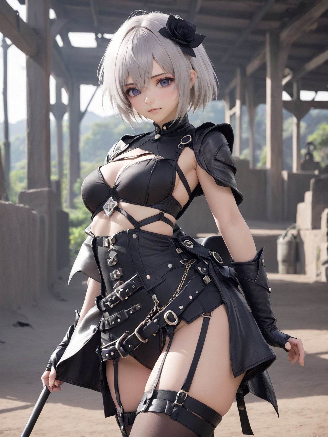 //Quality,
(masterpiece), (best quality), 8k
,//Character,
1girl, solo, cowboy_shot, yorha no. 2 type b (cosplay)
,//Fashion,
,//Background,
,//Others,
,2b-Eimi