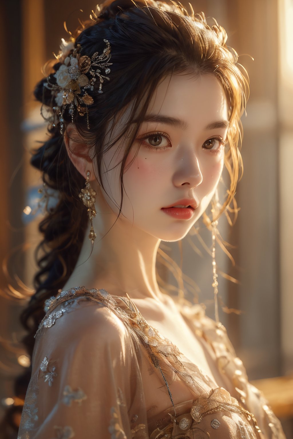 chijian,1girl,solo,long hair,looking at viewer,upper body,<lora:chijian_20240127082632-000008:0.8>,, (high quality), best quality, (4k), 8k, super detailed, (full detail), (masterpiece), (realistic), super detailed,(Exquisite details) ,intricate,