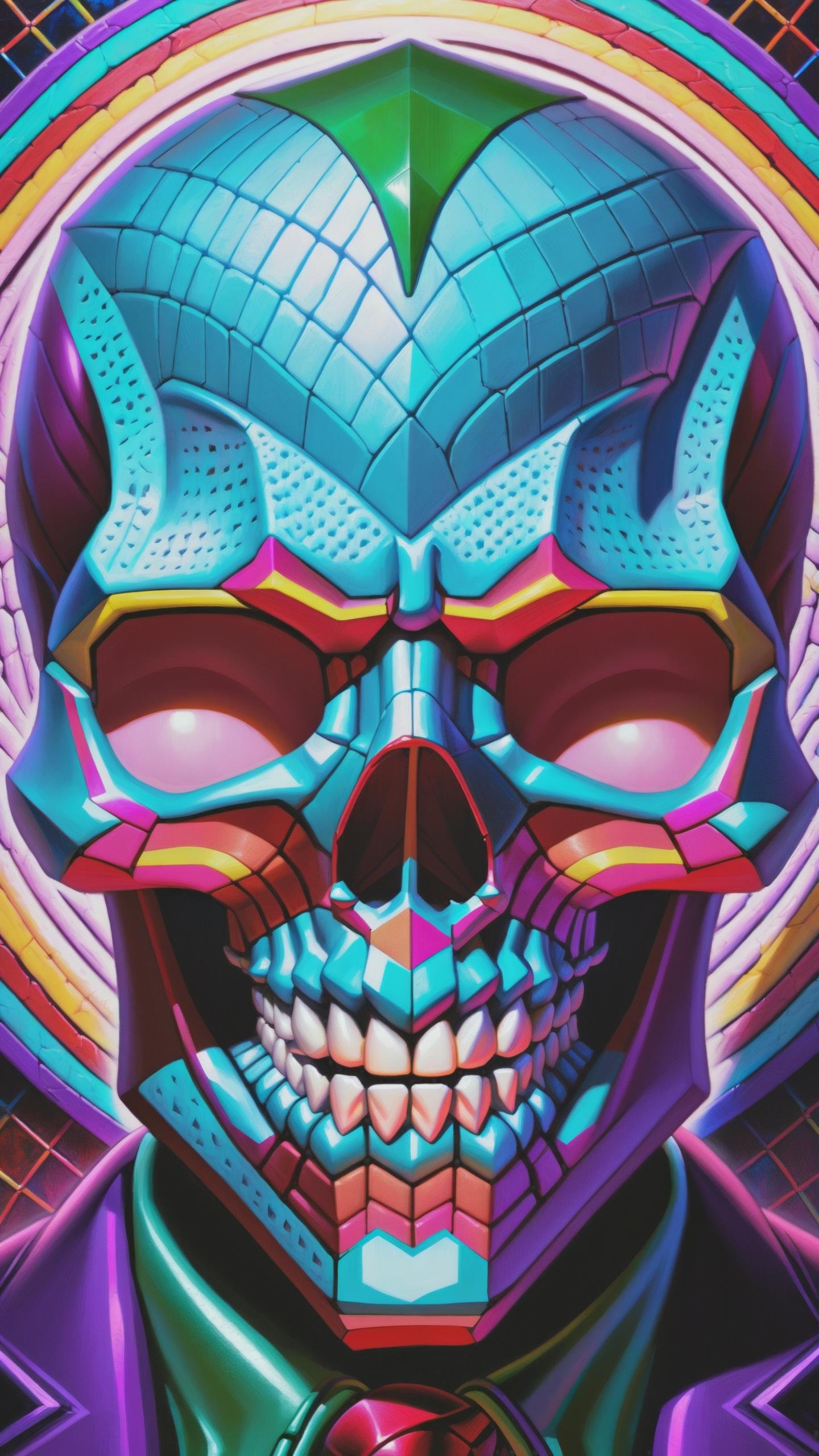 Hyper realistic art skull joker demon concept art portrait by Casey Weldon, Olga Kvasha, Miho Hirano, hyperdetailed intricately detailed gothic art trending on Artstation triadic colors Unreal Engine 5 detailed matte painting, deep color, fantastical, intricate detail, splash screen, complementary colors, fantasy concept art, 8k resolution, gothic DeviantArt masterpiece . Extremely high-resolution details, photographic, realism pushed to extreme, fine texture, incredibly lifelike