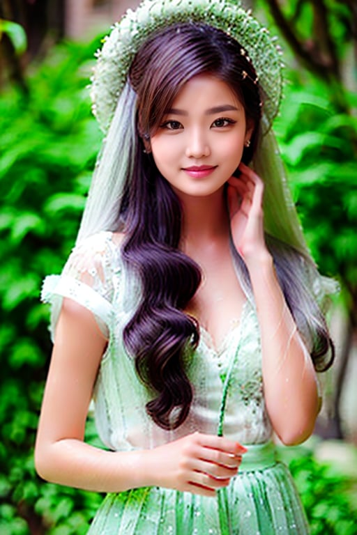 In the realism of a photograph, a mesmerizing portrait captures a 18-year-old Vietnamese girl with long white hair. Her youthful features are adorned with an abundance of delicate freckles, lending a natural and down-to-earth charm to her appearance. The image immerses viewers in the intricacy of her features, showcasing an ultrarealistic depiction that astounds with its lifelike precision.