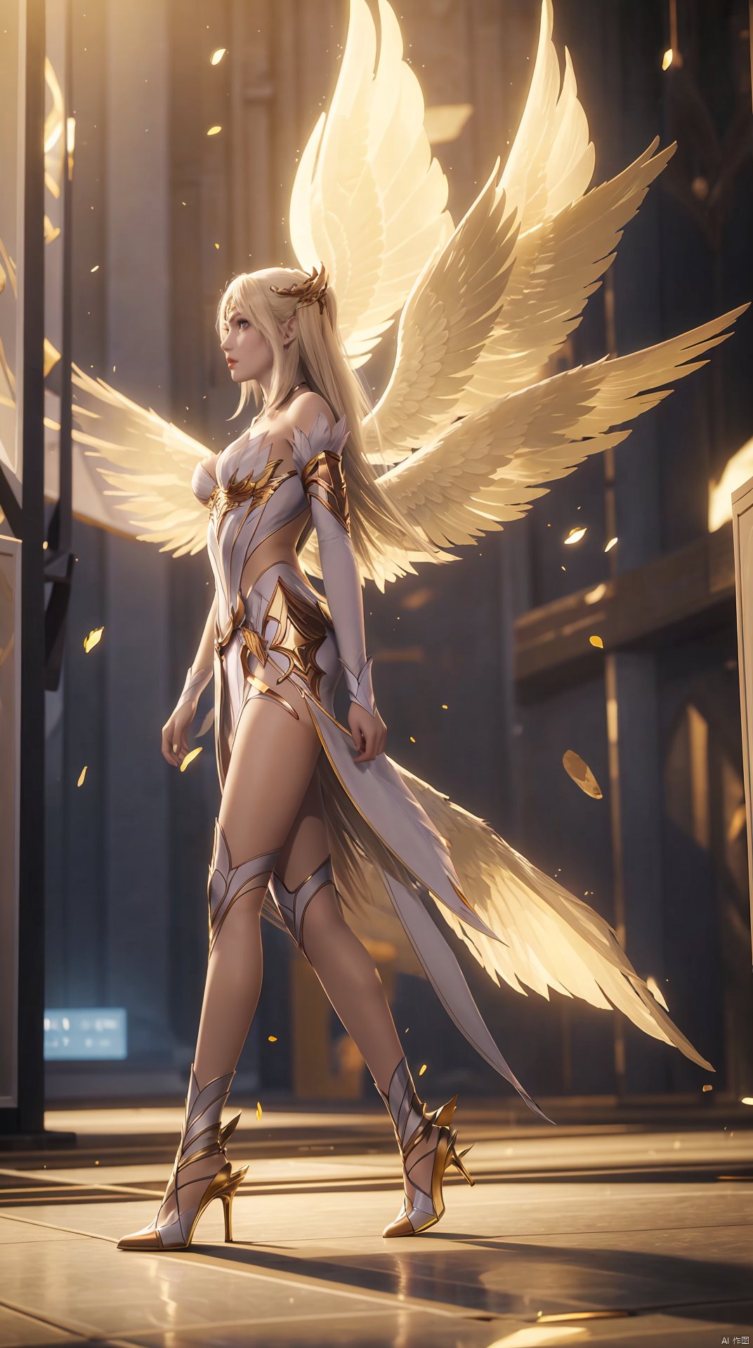  1girl,wings,full body, , qrx