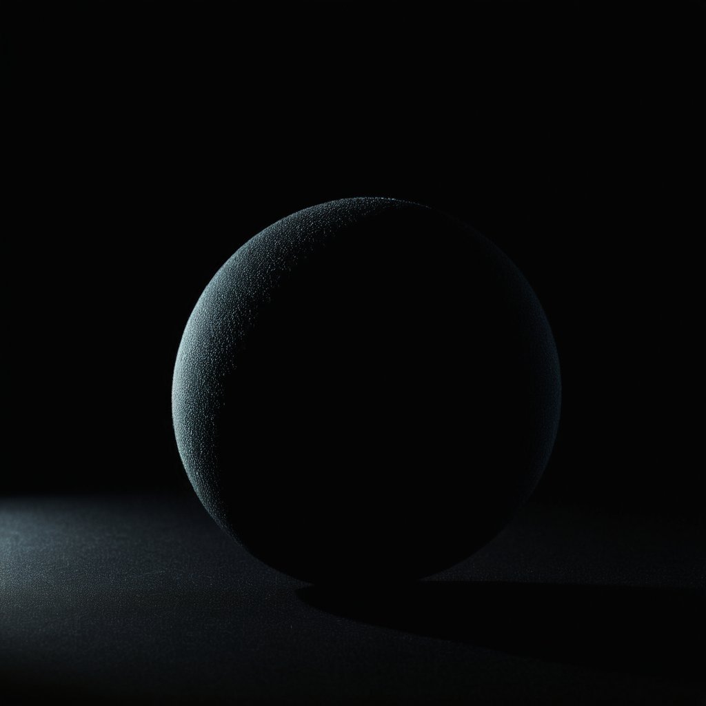 cinematic film still of  <lora:Low-key lighting Style:1>dim light, low light, dramatic light, partially covered in shadow, a sphere with a shadow on a black background Low-key lighting Style,simple background,no humans,shadow,black background,ball,reflection,dark background, shallow depth of field, vignette, highly detailed, high budget, bokeh, cinemascope, moody, epic, gorgeous, film grain, grainy