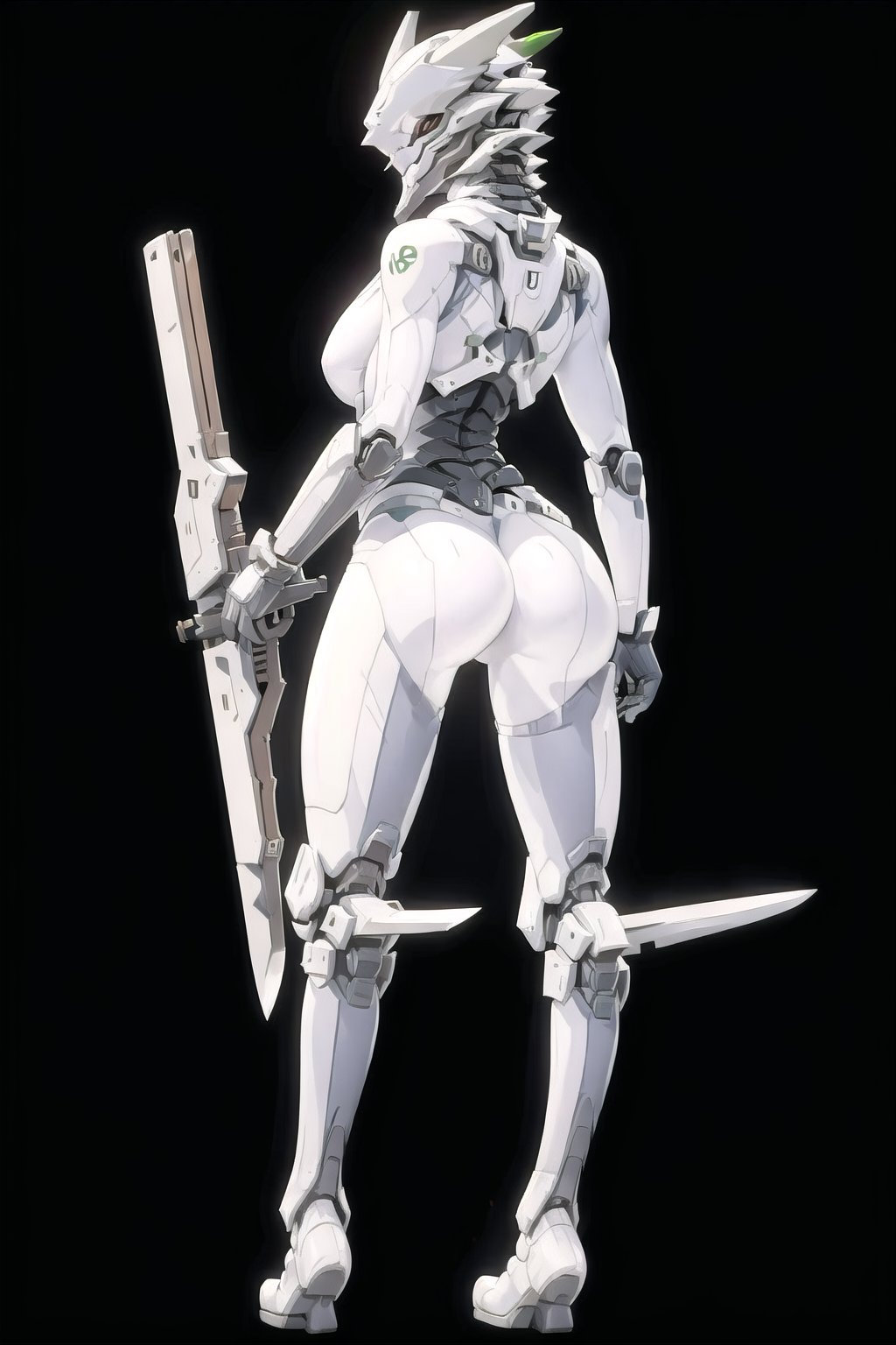 
  masterpiece, best quality, @Antihuman, 1girl, solo, breasts, medium_breasts, full_body, weapon, ass, assasin, sword, from_behind, gun, bodysuit, squatting, helmet, animal helmet, dragon helmet, dog helmet, knife, rifle, science_fiction, cyborg, barcode, TypeKOF, Head, Devil, Armor, Armorhead, Cyborghead, Devilhead, Humanoid, mecha_musume, spine detail, artificial, anthropomorphic mecha humanoid female dragon, spine metal skeleton details, exoskeleton, basoka, futuristic helmet, cyberpunk helmet, exo helmet, cyberpunk bodysuit, (Human:Cyborg:Dragon:1.4), wereanimal_cyborg,  --n lowres, bad anatomy, bad hands, text, error, missing fingers, extra digit, fewer digits, cropped, worst quality, low quality, normal quality, jpeg artifacts, signature, watermark, username, blurry   --w 512   --h 768   --l 7   --s 28

  masterpiece, best quality, @Antihuman, 1girl, solo, breasts, medium_breasts, full_body, weapon, ass, assasin, sword, from_behind, gun, bodysuit, squatting, helmet, animal helmet, dragon helmet, dog helmet, knife, rifle, science_fiction, cyborg, barcode, TypeKOF, Head, Devil, Armor, Armorhead, Cyborghead, Devilhead, Humanoid, mecha_musume, spine detail, artificial, anthropomorphic mecha humanoid female dragon, spine metal skeleton details, exoskeleton, basoka, futuristic helmet, cyberpunk helmet, exo helmet, cyberpunk bodysuit, (Human:Cyborg:Dragon:1.4), wereanimal_cyborg, 