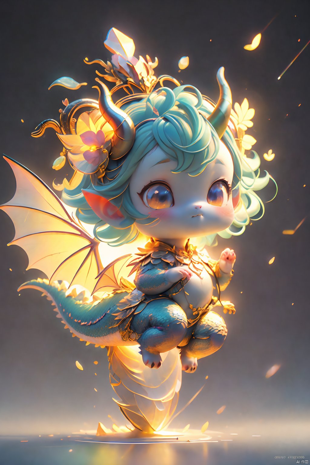 Best Quality,  Masterpiece,  Cute Little Dragon, Naked,  full body scales,  dragon tail,  dragon horns, （ Clear Color PVC Scales）, （ Clear Color Vinyl Wings）,  （Colorful Scales）,  Prism,  Holographic,  Chromatic Aberration,  Fashion Illustration,  Masterpiece,  8k,  Super Detailed,  pixiv, High Resolution,  Solo,  Ultra Detail,  Masterpiece,  (Detail Cute Face): 1.2,  (Masterpiece,  Best Quality: 1.3),  Beautiful Detail Glow,  Best Lighting,  (((Best Quality,  Textile Shadows,  Ultra Detail))),  Beauty and Aesthetics with High Detail,  Best Lighting,  High Resolution,  Detail,  Dynamic Lighting,  Ultra Detailed Skin,  Intricate Detail,  Ultra Detail,  Sharp Detail,  Coast,  (Full Body: 1.2),  Levitation,  xxhanfu halo cyber phoenix crown,  Light-electric style,  Cyberpunk Concept,<lora:EMS-272061-EMS:0.660000>,<lora:EMS-268526-EMS:0.300000>,<lora:EMS-262422-EMS:0.400000>,<lora:EMS-22839-EMS:0.200000>,<lora:EMS-267842-EMS:0.200000>