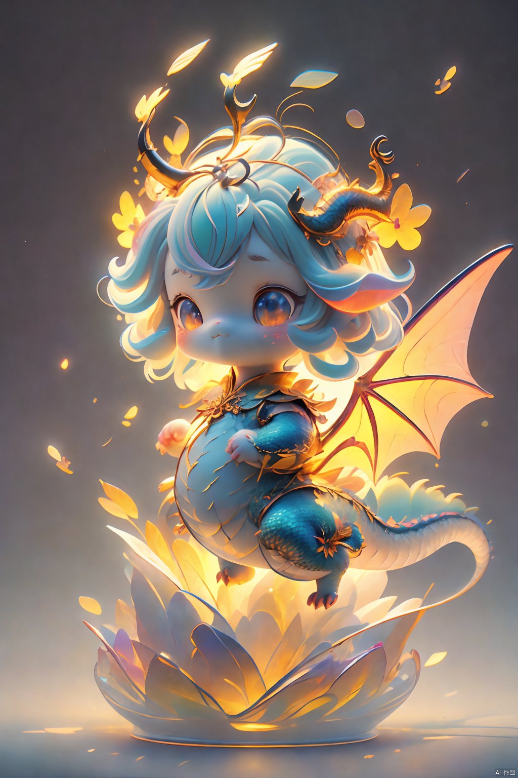 Best Quality,  Masterpiece,  Cute Little Dragon, Naked,  full body scales,  dragon tail,  dragon horns, （ Clear Color PVC Scales）, （ Clear Color Vinyl Wings）,  （Colorful Scales）,  Prism,  Holographic,  Chromatic Aberration,  Fashion Illustration,  Masterpiece,  8k,  Super Detailed,  pixiv, High Resolution,  Solo,  Ultra Detail,  Masterpiece,  (Detail Cute Face): 1.2,  (Masterpiece,  Best Quality: 1.3),  Beautiful Detail Glow,  Best Lighting,  (((Best Quality,  Textile Shadows,  Ultra Detail))),  Beauty and Aesthetics with High Detail,  Best Lighting,  High Resolution,  Detail,  Dynamic Lighting,  Ultra Detailed Skin,  Intricate Detail,  Ultra Detail,  Sharp Detail,  Coast,  (Full Body: 1.2),  Levitation,  xxhanfu halo cyber phoenix crown,  Light-electric style,  Cyberpunk Concept,<lora:EMS-272061-EMS:0.660000>,<lora:EMS-268526-EMS:0.300000>,<lora:EMS-262422-EMS:0.400000>,<lora:EMS-22839-EMS:0.200000>,<lora:EMS-267842-EMS:0.200000>