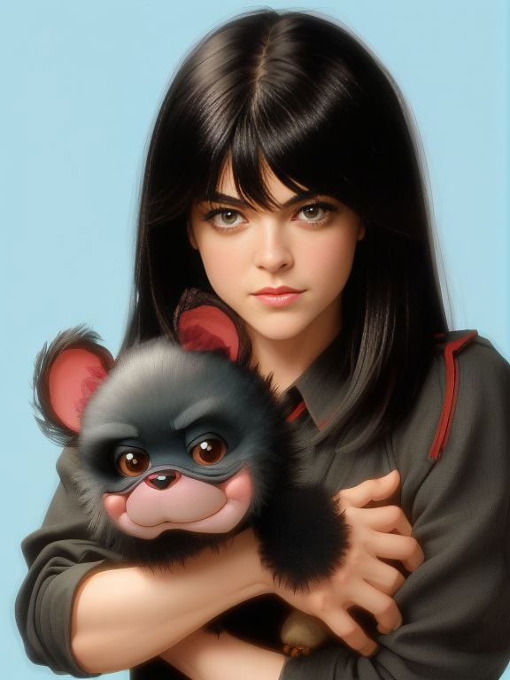 [ Selma Blair ] , and her cute miniature pet yowie