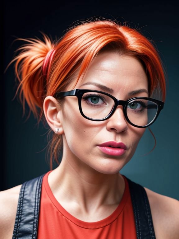 Masterpiece, Best Quality, ultrarealistic photography, real life, colorful, amazing, perfect lighting, bright colors, dramatic, dynamic, cinematic lighting, hyperrealism, intricate details, epic, realism, r/milf, r/workgonewild, r/GirlswithGlasses, ([ Bianca Kajlich|Gina Carano]) TikTok JOI Dance, (gooning:1.4) <lora:LCM_LoRA_Weights_SD15:1> 