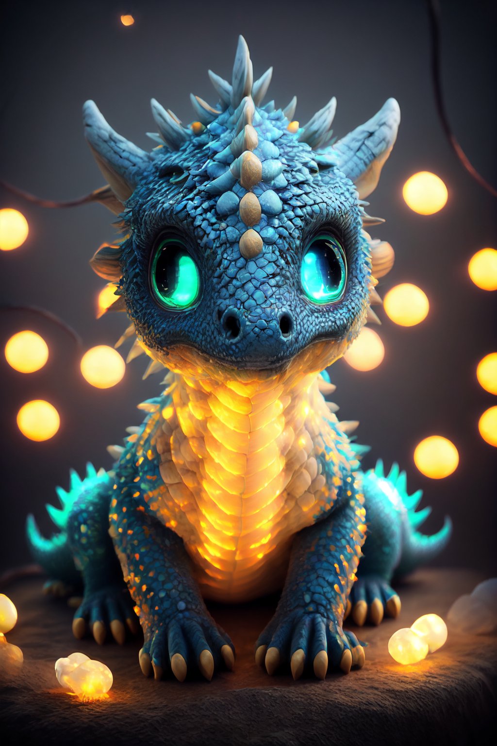 big white clouds moving in a light blue sky, very luminous, 8k, realistic, fluffy, soft,kawaiitech,dragon,glowing eyes, colourful,neon light eyes,Bokeh effect,red dragon(red 1.8),red,red,red skin,photorealistic