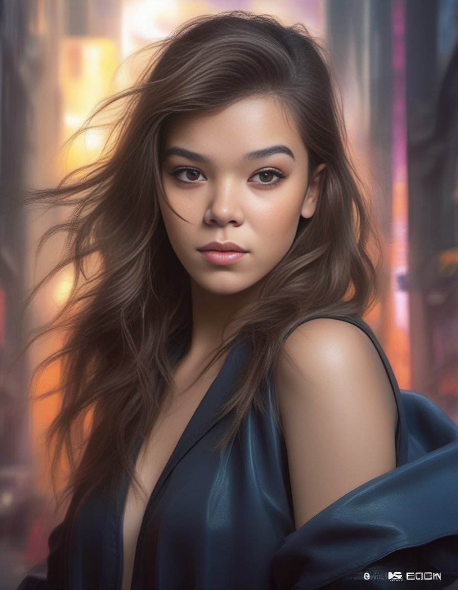 HaileeSteinfeld,<lora:HaileeSteinfeldSDXL:1>female, realistic photo, portrait shinkai makoto studio ghibli Studio key hideaki anno Sakimichan stphonse muchbrian rossdraws James Jean Marc Simonetti elegant highly detailed digital painting artstation pixiv cyberpunk concept matte sharp focus illustration ArtStation HQ 8k ultra HD bright scenery overgrown surrealism expressionistic cinematic fantasy by"Laurie Leighton and Wlop Greg rutkowski "Cgsociety octane render unreal engine 5.5 nanite extremely hyperdetailed blacklight trending on cg society dramatic volumetric lighting god rays misty mood epic award winning