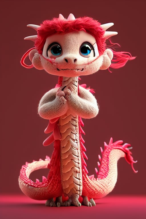 a dragon cute,dragon wool,chibi