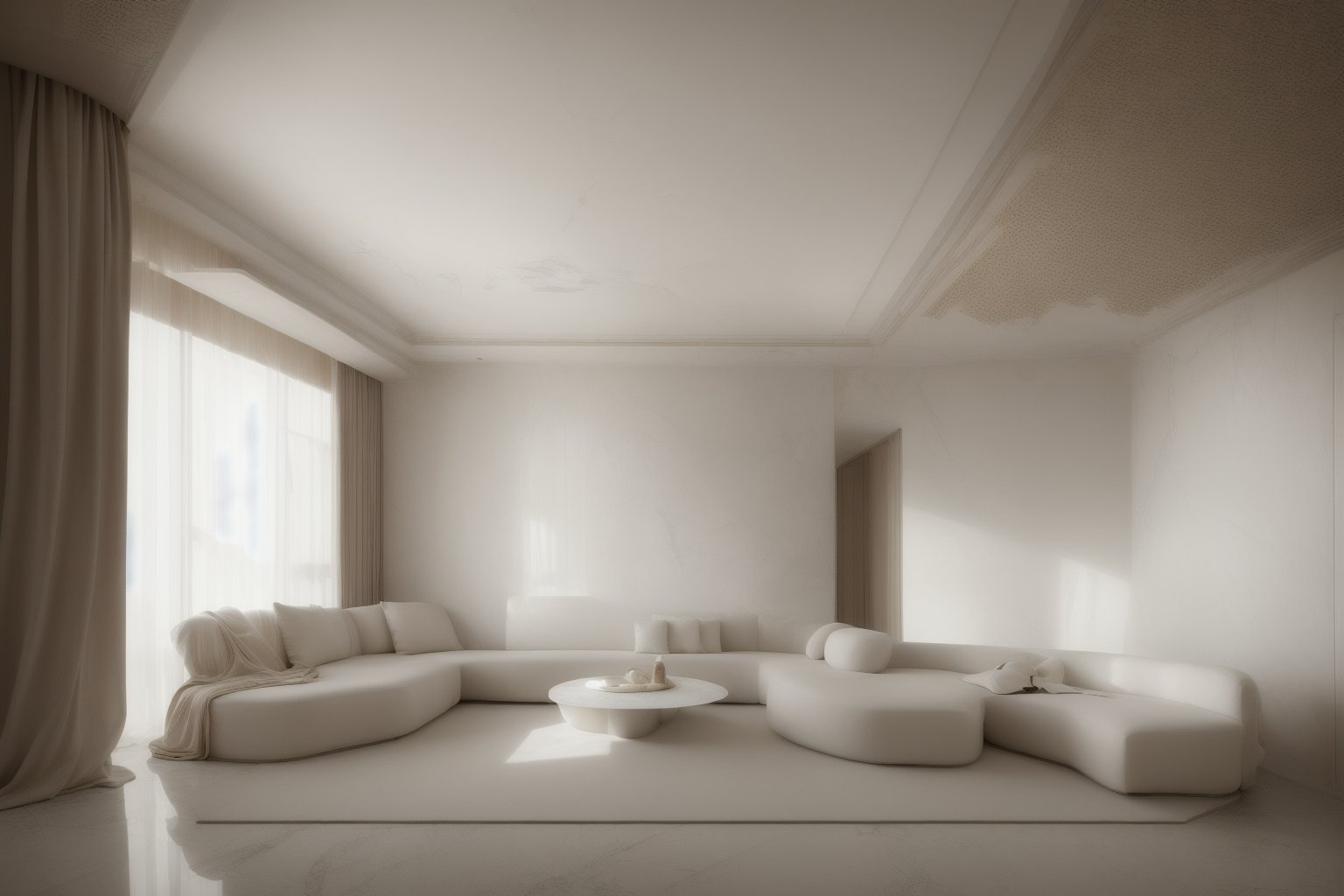 <lora:interior decoration_NaiYou_BY_LION ShikinV1.0 D20:0.85>,Naiyou,Neutral colour,interior design,living room,Living room,(ceiling light 1.0),Monotone,