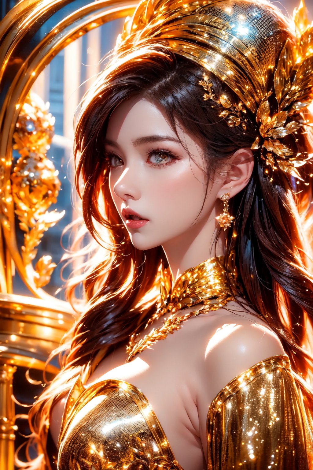 (goddess),(naked),(magic circle),best quality, masterpiece, beautiful and aesthetic, 16K, (HDR:1.4), high contrast, bokeh:1.2, lens flare, (vibrant color:1.4), (muted colors, dim colors, soothing tones:0), cinematic lighting, ambient lighting, sidelighting, Exquisite details and textures, cinematic shot, Warm tone, (Bright and intense:1.2), wide shot, by playai, ultra realistic illustration, siena natural ratio, anime style, (Renaissance fantasy theme:1.2), (cute girl costume:1.4), half body view, long length layered bob cut, (expressionless:0.8), Orange bracelet, wearing a beautiful white outfit and furry white hat. Vintage art style, a beautiful Swedish girl, icy eyeshadow, Pale skin, a pearl necklace, Mistyrose-hued portrait blending styles of John Raymond Garrett, Richard Corben, Gahan Wilson, featuring detailed facial features with sharp eyes and soft skin texture, chiaroscuro lighting, high contrast, pen and ink, ultra fine detailing.
