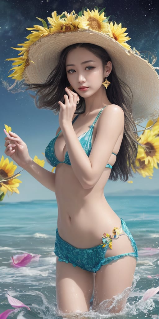  1girl, outdoors, There are many scattered luminous petals,bubble,contour deepening,sky,Wet body, water stains, shiny,hat flower,see-through, shorts,blush, barefoot, day, cloud, water, omosaic ne-piece swimsuit, ocean, beach, Han Chinese girls,yellow Hanfu,feathers,floating object,floating weapon,chinese clothes,large breasts,sunflower,jewelry, earrings,lips, makeup, portrait, eyeshadow, realistic, nose,{{best quality}}, {{masterpiece}}, {{ultra-detailed}}, {illustration}, {detailed light}, {an extremely delicate and beautiful}, a girl, {beautiful detailed eyes}, stars in the eyes, messy floating hair, colored inner hair, Starry sky adorns hair, depth of field, large breasts,cleavage,blurry, no humans, traditional media, gem, crystal, still life, Dance,movements, All the Colours of the Rainbow,zj,
simple background, shiny, blurry, no humans, depth of field, black background, gem, crystal, realistic, red gemstone, still life,