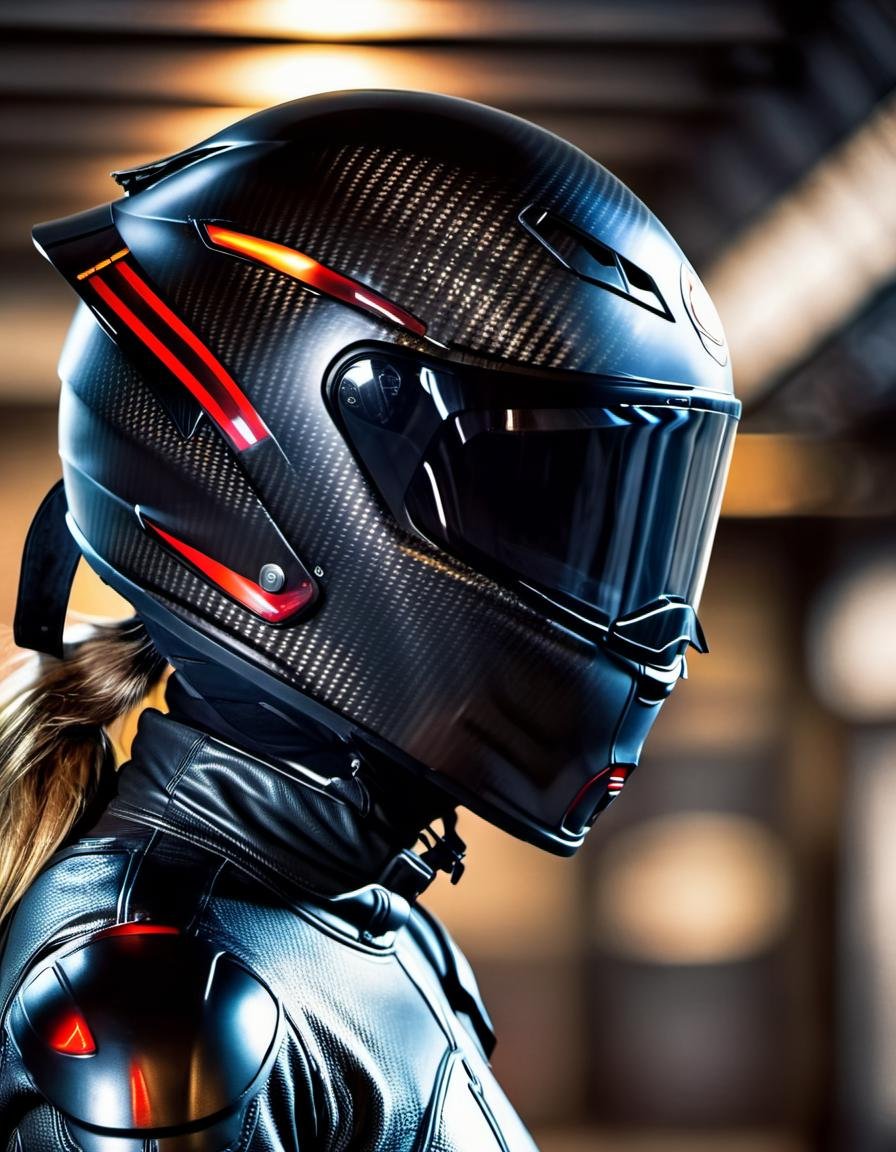cinematic photo cinematic still 1girl, wearing a helmet, blurry background, carbon fiber, armor, from side, science fiction . emotional, harmonious, vignette, highly detailed, high budget, bokeh, cinemascope, moody, epic, gorgeous, film grain, grainycinematic photo 1girl, wearing a helmet, blurry background, carbon fiber, armor, from side, science fiction . 35mm photograph, film, bokeh, professional, 4k, highly detailed1girl, wearing a helmet, blurry background, carbon fiber, armor, from side, science fiction, extremely high detail, digital painting, artstation, concept art, smooth, sharp focus, illustration, intimidating lighting, incredible art by Artgerm and Vincent di Fate <lora:CarbonFIberXL-000008:1>, , <lora:FILM_PHOTOGRAPHY_STYLE:0.25> . 35mm photograph, film, bokeh, professional, 4k, highly detailed