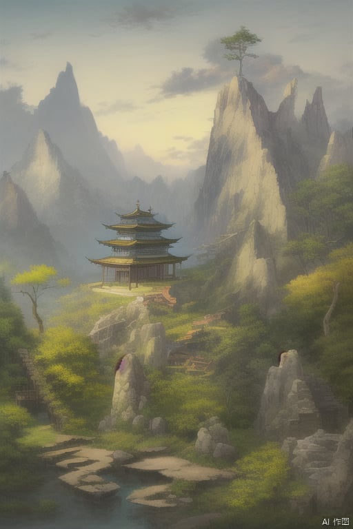 tree,mountain,风景, 