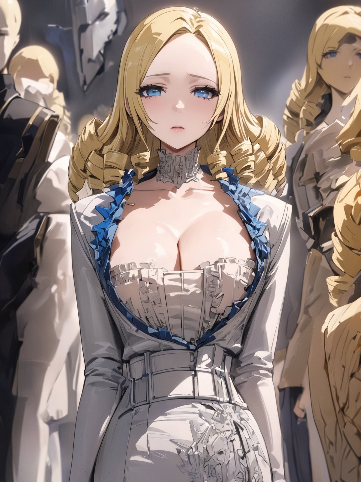 //Quality,
masterpiece, best quality, detailed
,//Character,
1girl, solo
,//Fashion,
,//Background,
,//Others,
solution epsilon \(overlord\), 1girl, blue eyes, drill hair, blonde hair, breats