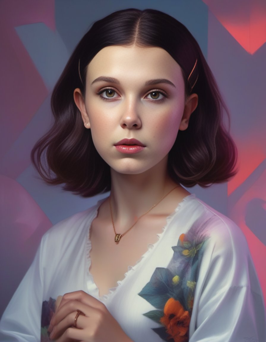 MillieBobbyBrown,<lora:MillieBobbyBrownSDXL:1>Your hopeful eyes saw only me highres highly detailed best quality UHD RTX by Ilya Kuvshinov Tom Bagshaw WLOP