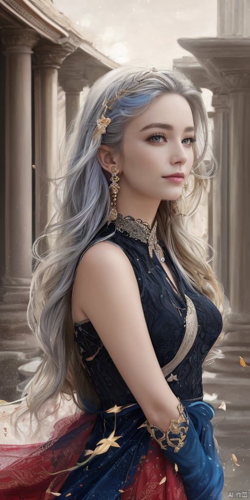  1girl, dance, Fairy, crystal, jewels,black, Crystal clear,solo, long hair, looking at viewer,black hair,jewelry, earrings,lips, makeup, portrait, eyeshadow, realistic, nose,{{best quality}}, {{masterpiece}}, {{ultra-detailed}}, {illustration}, {detailed light}, {an extremely delicate and beautiful}, a girl, {beautiful detailed eyes}, stars in the eyes, messy floating hair, colored inner hair, Starry sky adorns hair, depth of field, large breasts,cleavage,zj,

long hair, looking at viewer, smile, short hair, blue eyes, multiple girls, blonde hair, hair ornament, red eyes, dress, 2girls, jewelry, blue hair, weapon, white hair, red hair, earrings, multiple boys, 2boys, water, hair bun, bracelet, petals, facial mark, single hair bun, shawl, hair stick, architecture, pillar, column