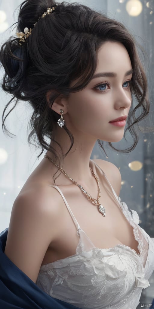  1girl, dance, Fairy, crystal, jewels,black, Crystal clear,solo, long hair, looking at viewer,black hair,jewelry, earrings,lips, makeup, portrait, eyeshadow, realistic, nose,{{best quality}}, {{masterpiece}}, {{ultra-detailed}}, {illustration}, {detailed light}, {an extremely delicate and beautiful}, a girl, {beautiful detailed eyes}, stars in the eyes, messy floating hair, colored inner hair, Starry sky adorns hair, depth of field, large breasts,cleavage,zj,

long hair, looking at viewer, smile, short hair, blue eyes, multiple girls, blonde hair, hair ornament, red eyes, dress, 2girls, jewelry, blue hair, weapon, white hair, red hair, earrings, multiple boys, 2boys, water, hair bun, bracelet, petals, facial mark, single hair bun, shawl, hair stick, architecture, pillar, column