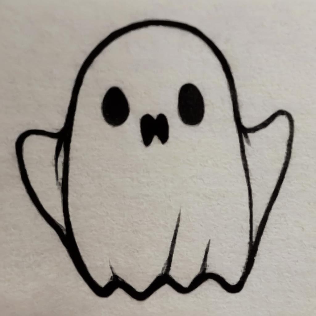 A drawing ofA ghost, , doodle, DoodleRedm,  <lora:DoodlePashOriginalDEBWithTEWithRP:1>